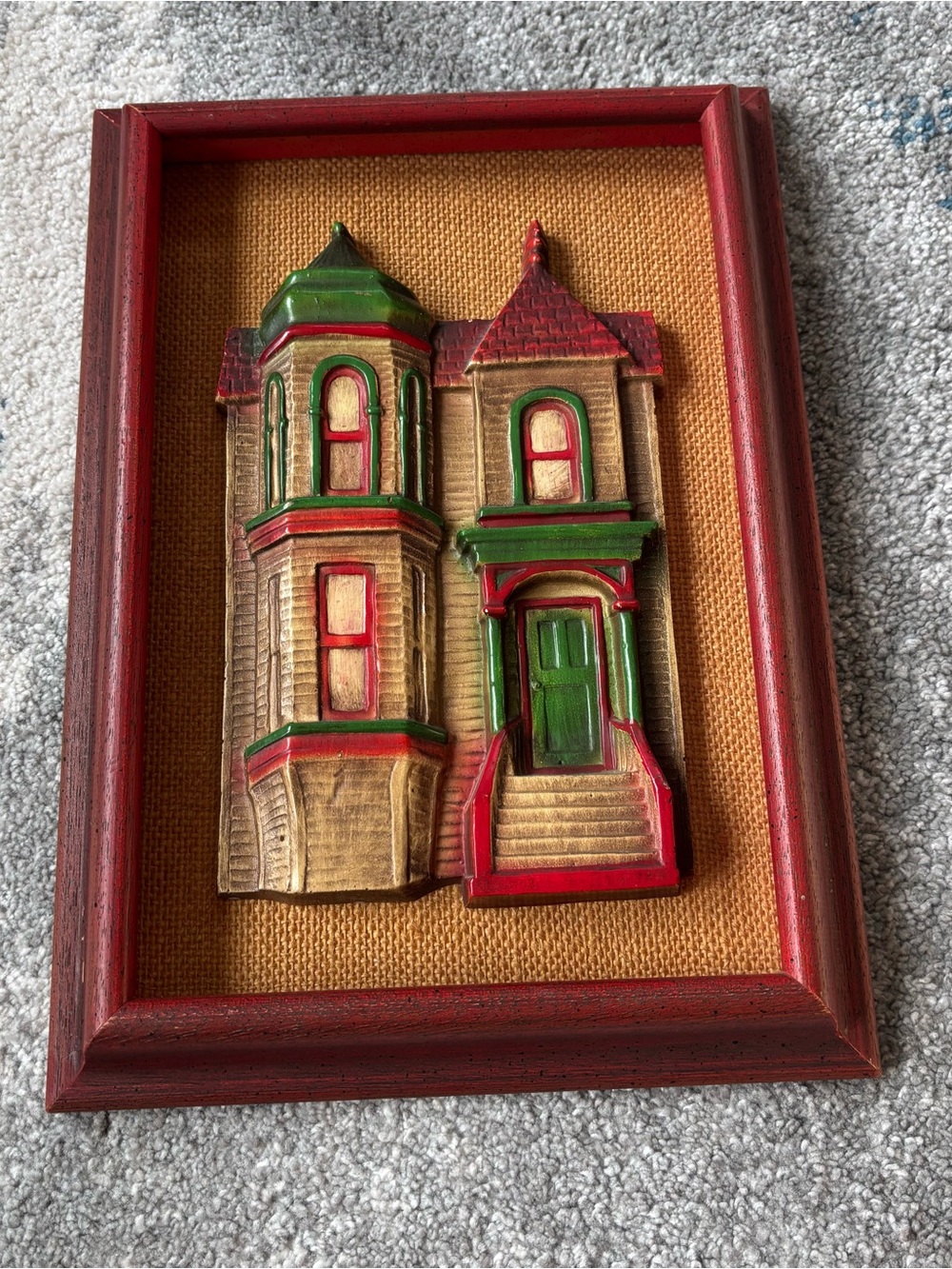 Framed Vintage Victorian House 3D Wall Art by Edward Art Products